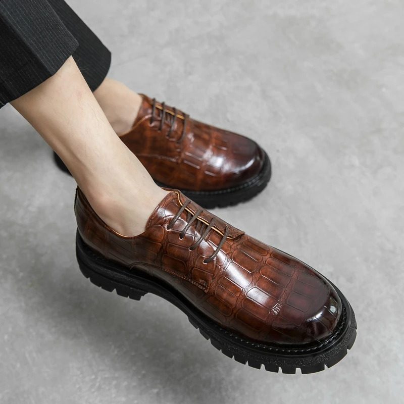 Leather Shoes Business for Men Dress Tenis De Hombre Moccasins Mokasin Caballero ner 260624 - view 4
