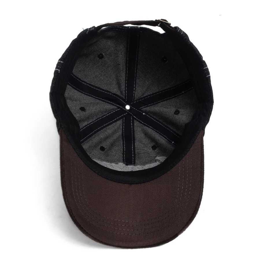 Summer Denim Mens Baseball Fashion Embroidered Letter Sun Visor Caps SnapMen Outdoor Casual Hip Hop Hat Adjustable M260626 - view 6