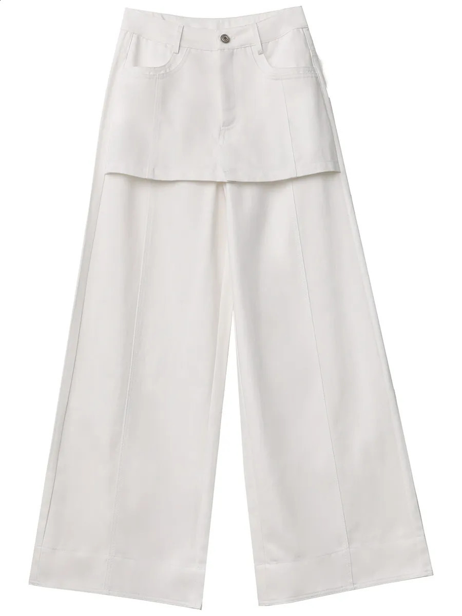 CHIC VEN Fashion Women Jeans Loose Casual High Waisted Denim Pant Covered Crotch Wide Leg Trousers Spring Summer 2026 260625 - view 6