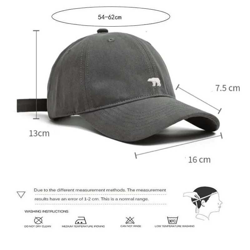 Polar Outdoor Retro Fashionable Unisex Bear Embroidered Baseball New Style Versatile Big Circumference Duckbill M260626 - view 5