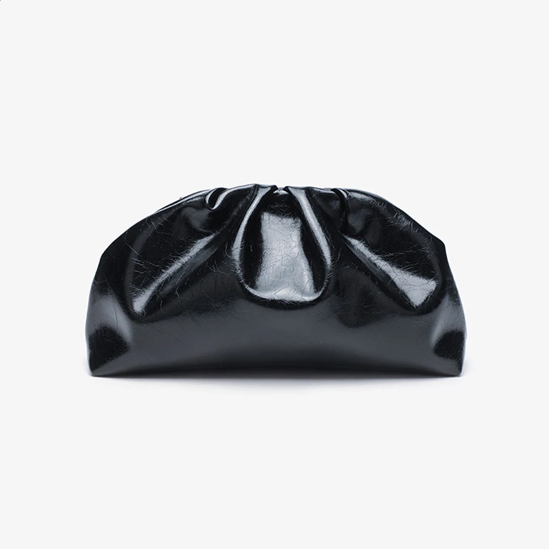 2025 Womens Zipper Handbag Fashion Simple Multifunctional Clasp Bag Mushroom Nail Large Capacity Folded Cloud Dinner 260612 - view 6
