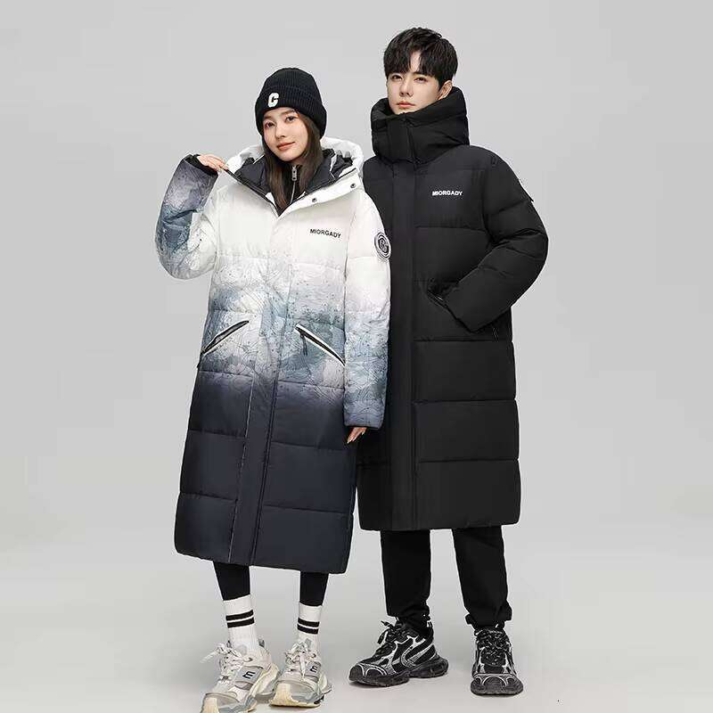 Slim Fit Lightweight Duck Jacket New Hooded Long Down Outdoor Men's Ski Windproof Warm Winter Parkas W260626 - view 7