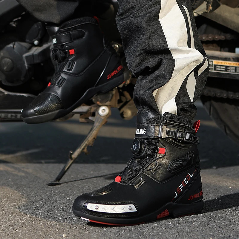 Motorcycle boots four season mens plus size hightop safety protection motorcycle shoe cross country outdoor riding 260626 - view 7