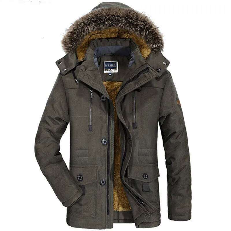 New Winter Men Hooded Fur Collar Long Down Jackets Overcoats Male Multiple Pockets Warm Parkas Quality Man Casual Chaquetas 7XL J260626