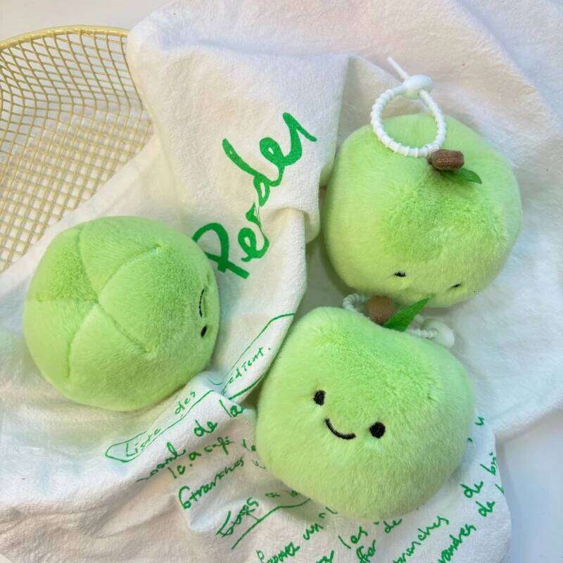 New Green Keychain,Plush Cute Keychain Soft Stuffed Plush Keyring for Kids' Backpack,Purse Fashion Bag Pendant 26Y0626 - view 5