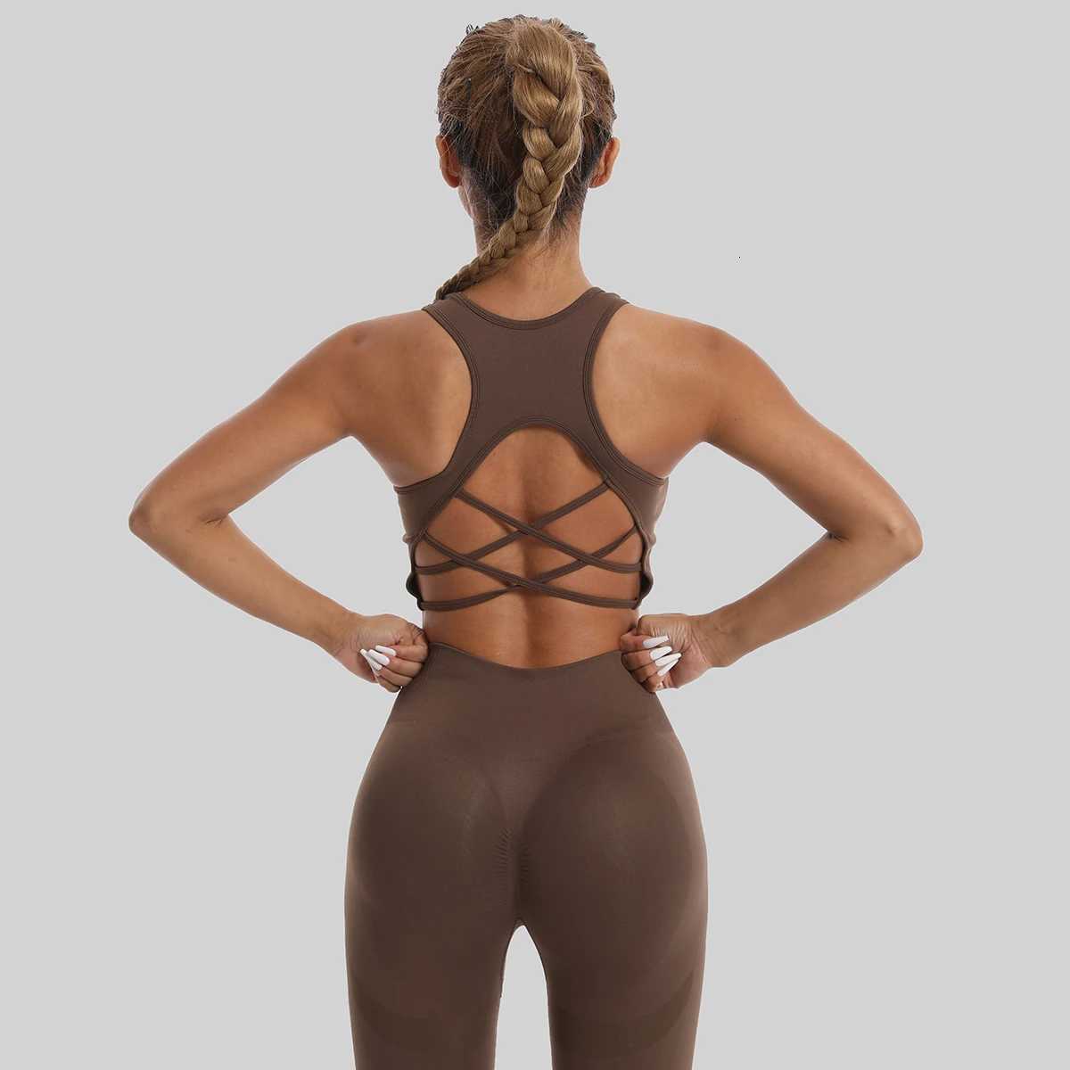Tracksuit Seamless Leggings High Waist for Women Yoga Sets Sportswear Workout Sports Bra Gym Clothing M260626 - view 6
