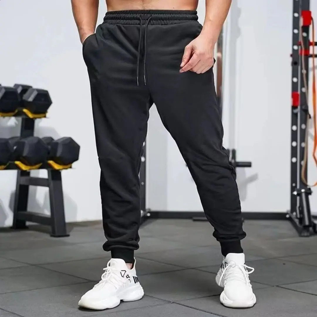 Mens Casual Sweatpants Sports Pants Unisex Fashion Solid Loose Trousers Streetwear Autumn Winter Jogging Fitness Pants 260626 - view 4