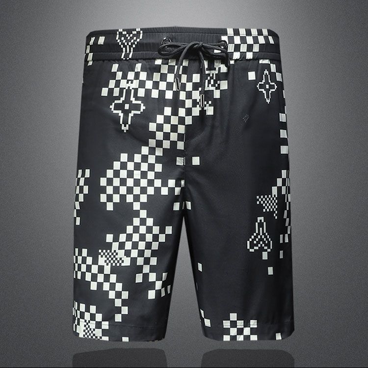 2025 Summer New Men's Casual Shorts, Fashionable Versatile, Beach Quick-Dry Straight Pants, Stylish And Unique Printed Trend - view 5