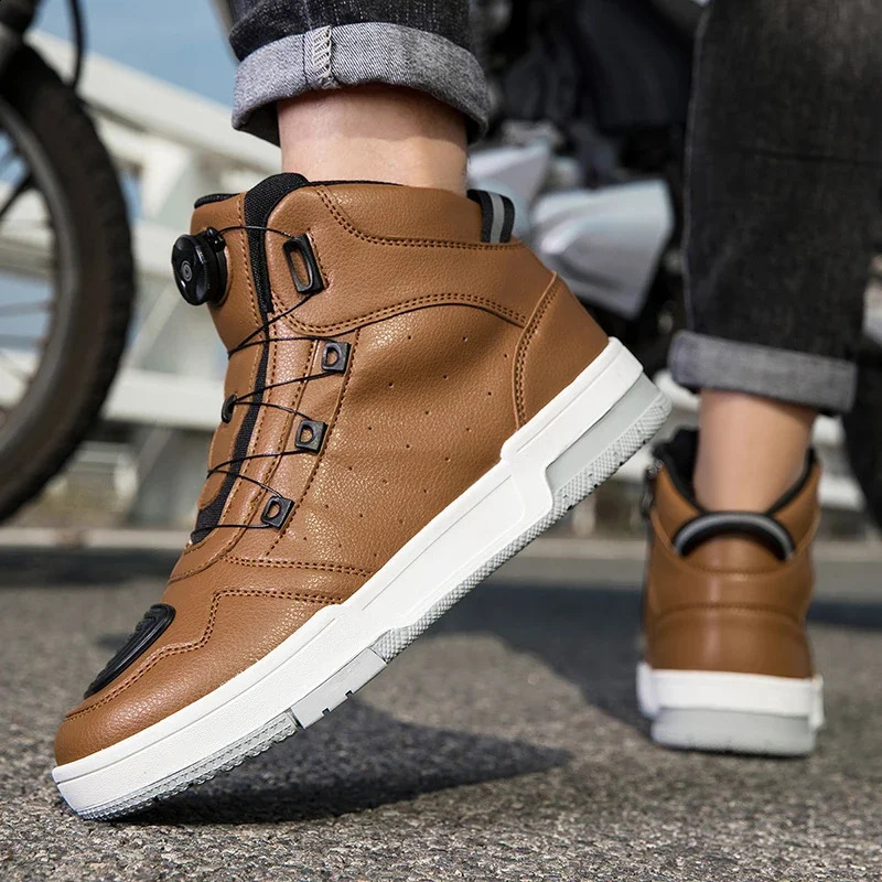 Motorcycle Boots Men Women Knight Outdoor Riding Antislip Spring Sneakers Shoes Bicycle Mountain Racing Road Speed Summer 260626 - view 6