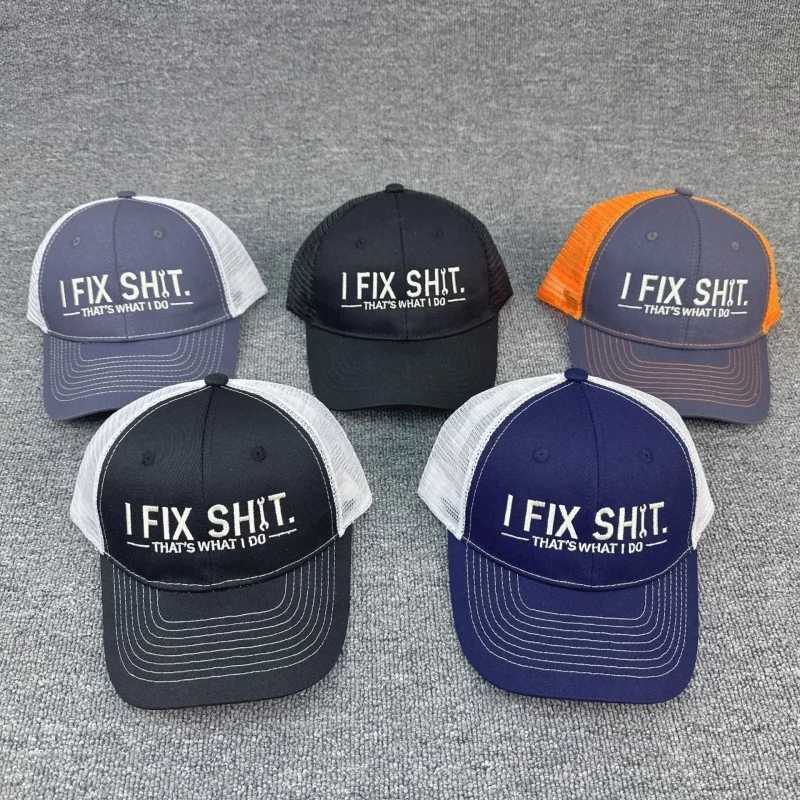Thats I Fix What Shit I Do Funny Father Casual Baseball For Workshop Outdoor Activity And Daily Fashion Headpiece Sun-Proof M260626 - view 3