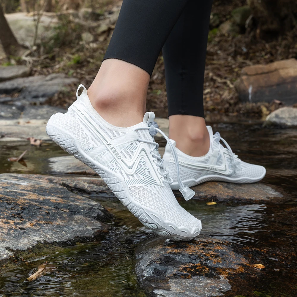 Oiaano Barefoot Woman White Shoes Water Mesh Minimalist Sneakers Sports Aqua Beach Soft Sole Light Breathable Outdoor Hikking 260626 - view 4