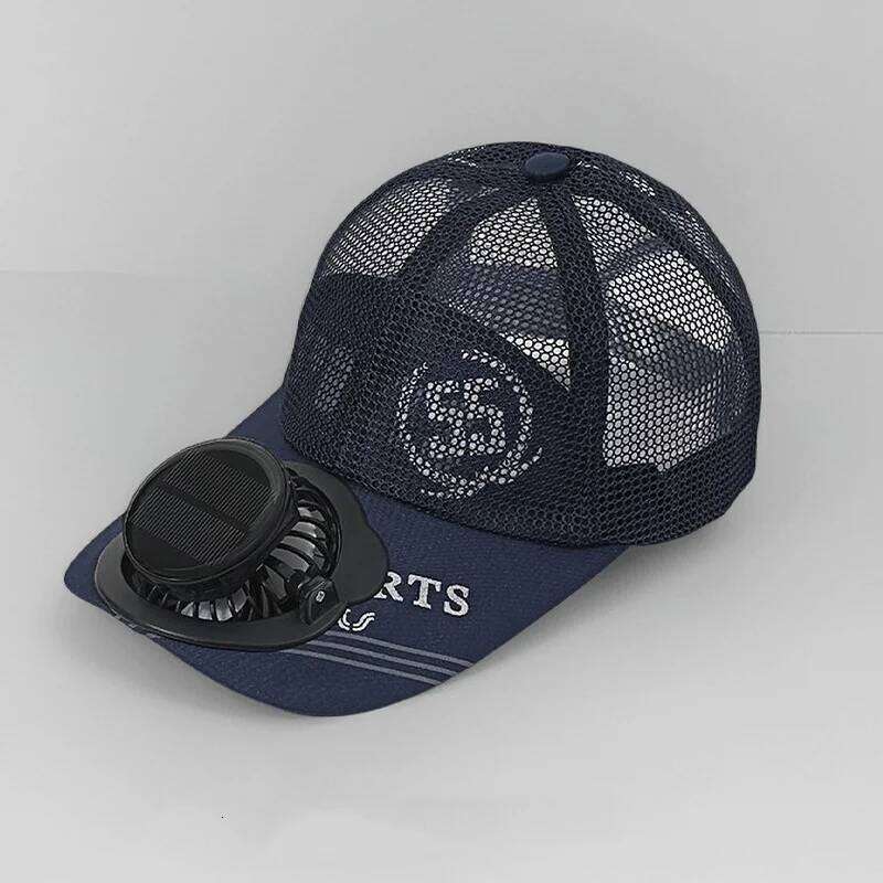 Solar Powered Charge Fan Baseball Adults Summer Outdoor Camping Fishing Sun Shading Duck Tongue Mesh Cap Father's Day Gifts W260626 - view 5