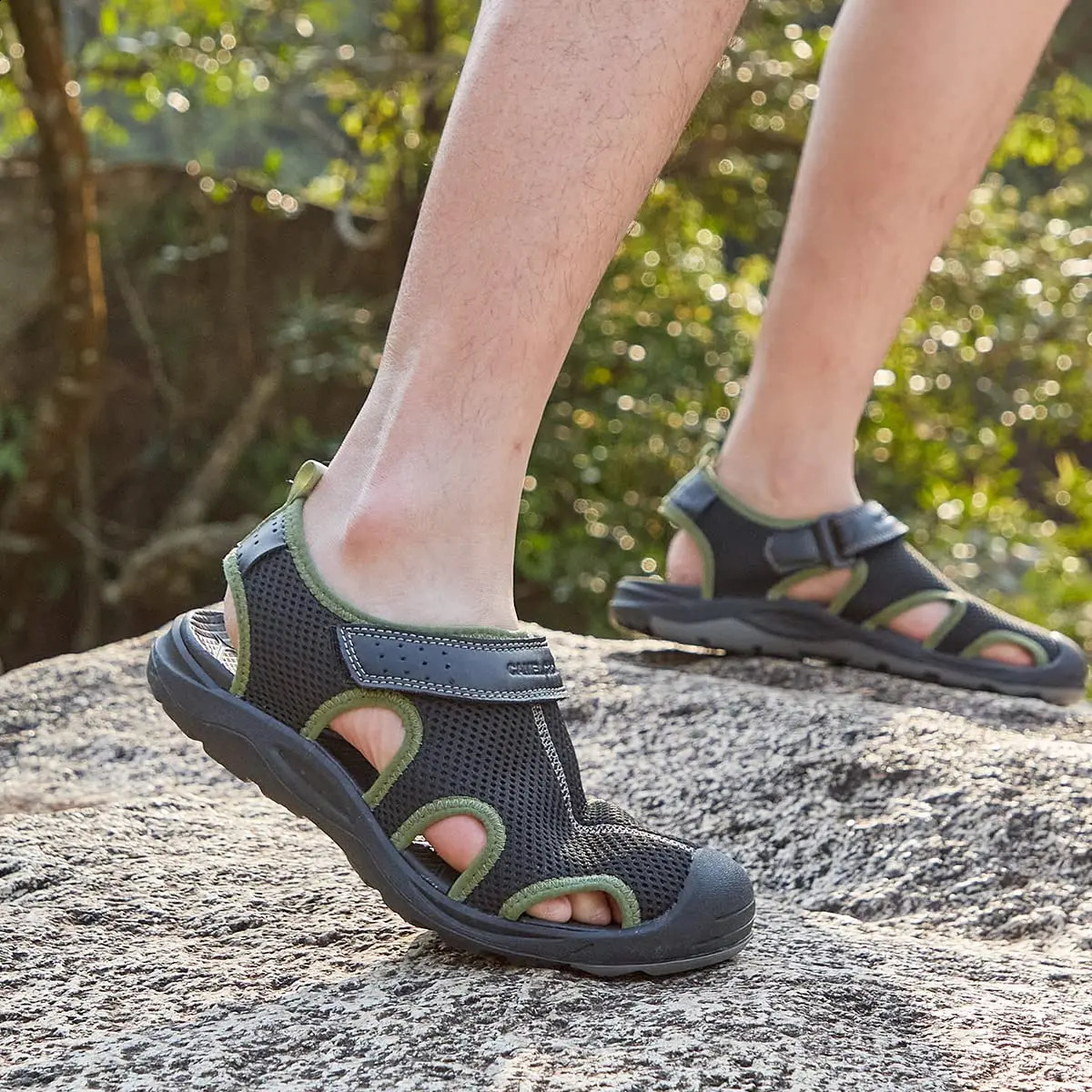 GOLDEN CAMEL Mens Summer Sandals Mesh Closed-Toe Beach Sandal Treking Water Hiking Shoes for Men Outdoor Waterproof 260622 - view 4