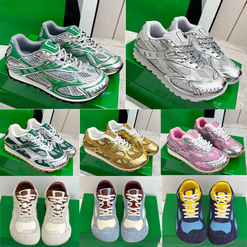 Designer Shoes Men Luxury Mesh Sneakers Multi Color Sport Shoes Blue Silver Pink Green Black Womens Designer Style Lightweight Running Shoes