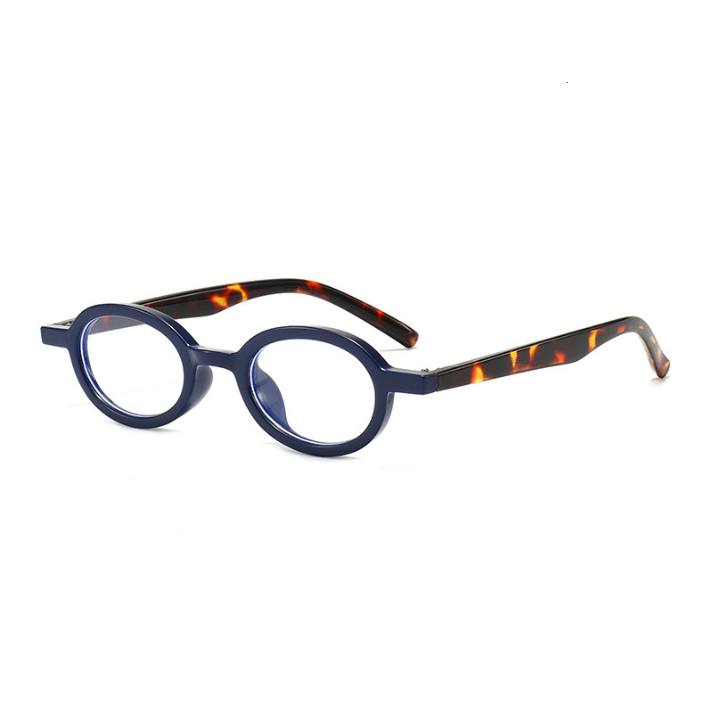 New Oval Eyeglass Frames That Can Be Fitted With Prescription Lenses, Retro Trendy Myopia Gl, Personalized Artistic Blue Light Blocking Non-Prescripti - view 5
