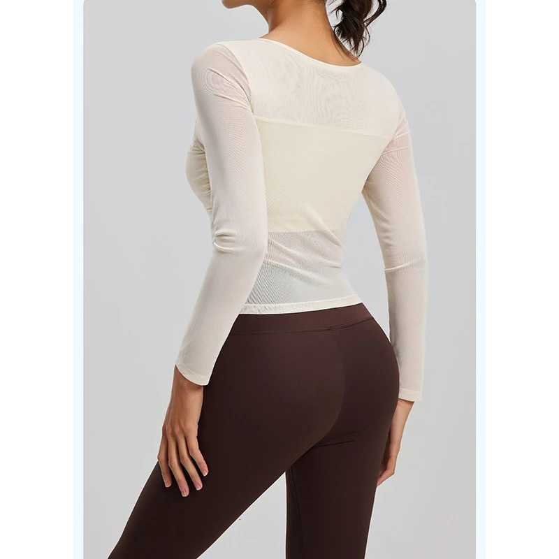 Clothes Womens Pilates New Mesh Slim Fit Fixed Chest Pads Running Sports Workout Set Lightweight Comfortable 2 Piece Yoga Sets M260626 - view 6