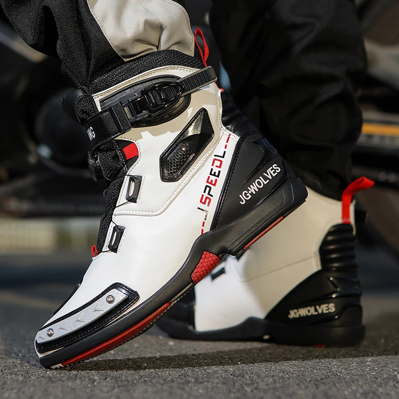 Motorcycle boots four season mens plus size hightop safety protection motorcycle shoe cross country outdoor riding 260626 - view 4