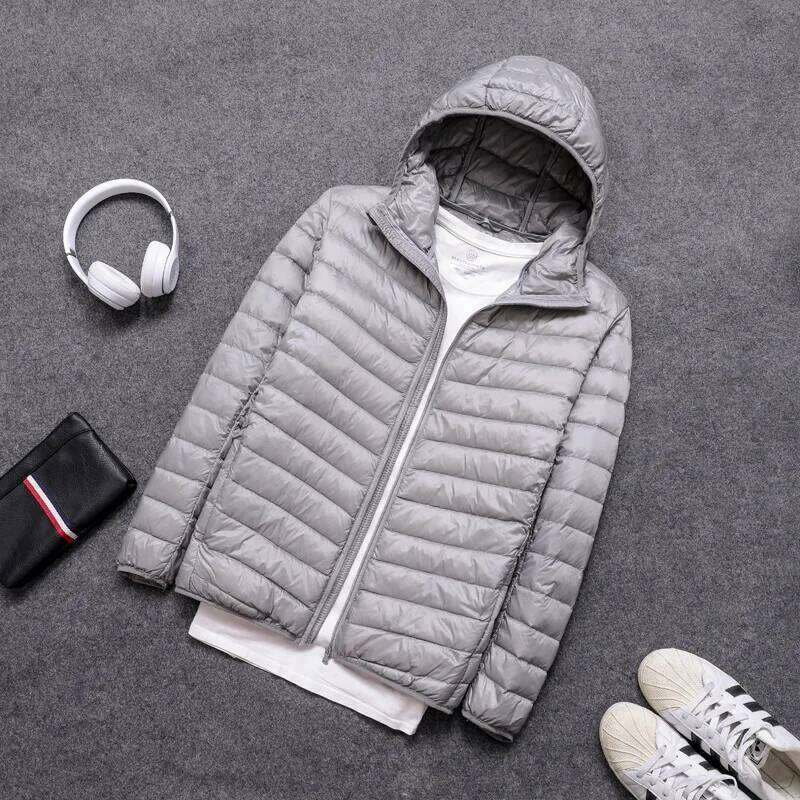 Men's All-Season Ultra Lightweight Packable Down Jacket Water and Wind-Resistant Breathable Coat Big Size Men Hoodies Jackets J260626 - view 6