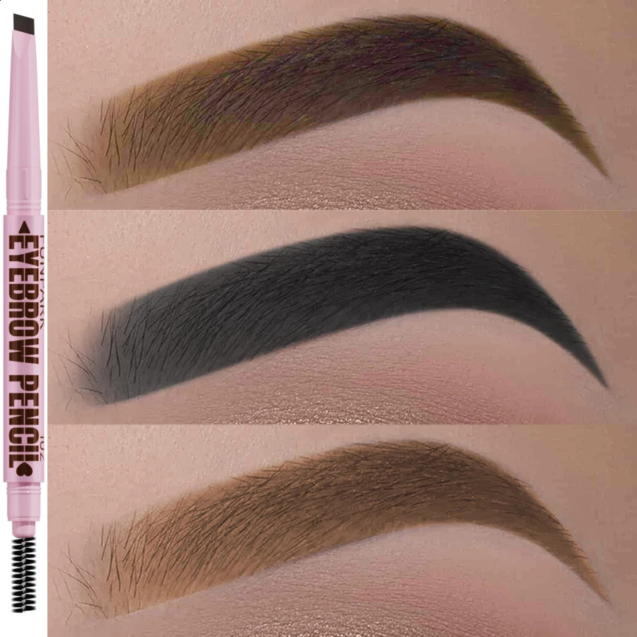 2 in1 Eyebrow pencil professional Cosmetics makeup for women 5 Colors Waterproof Eyebrow Tattoo brush Long Lasting eyebrow pen 260626 - view 7
