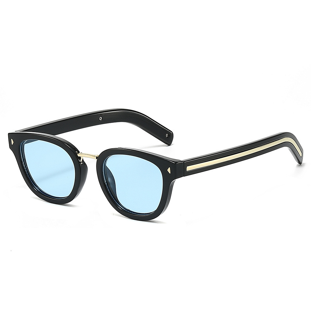 2026 New Oval Fashion Sunglasses, Style With Unique Triangular Rivets, Simple And Popular Export Sunglasses - view 6