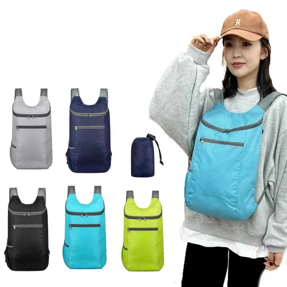 Foldable Waterproof 20L Bag Unisex Outdoor Backpack Portable Camping Hiking Traveling Daypack Leisure Unisex Sport Bag Backpack M260626 - view 3