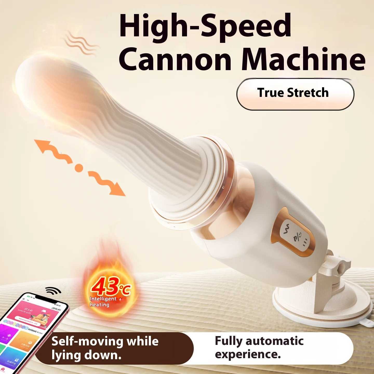 Gun Thrust Automatic Vibrator Telescopic Women Sex Toys Adult Sex Machine Dildo Rechargeable Silicone Vibrator Female Sex Machin M260626 - view 3