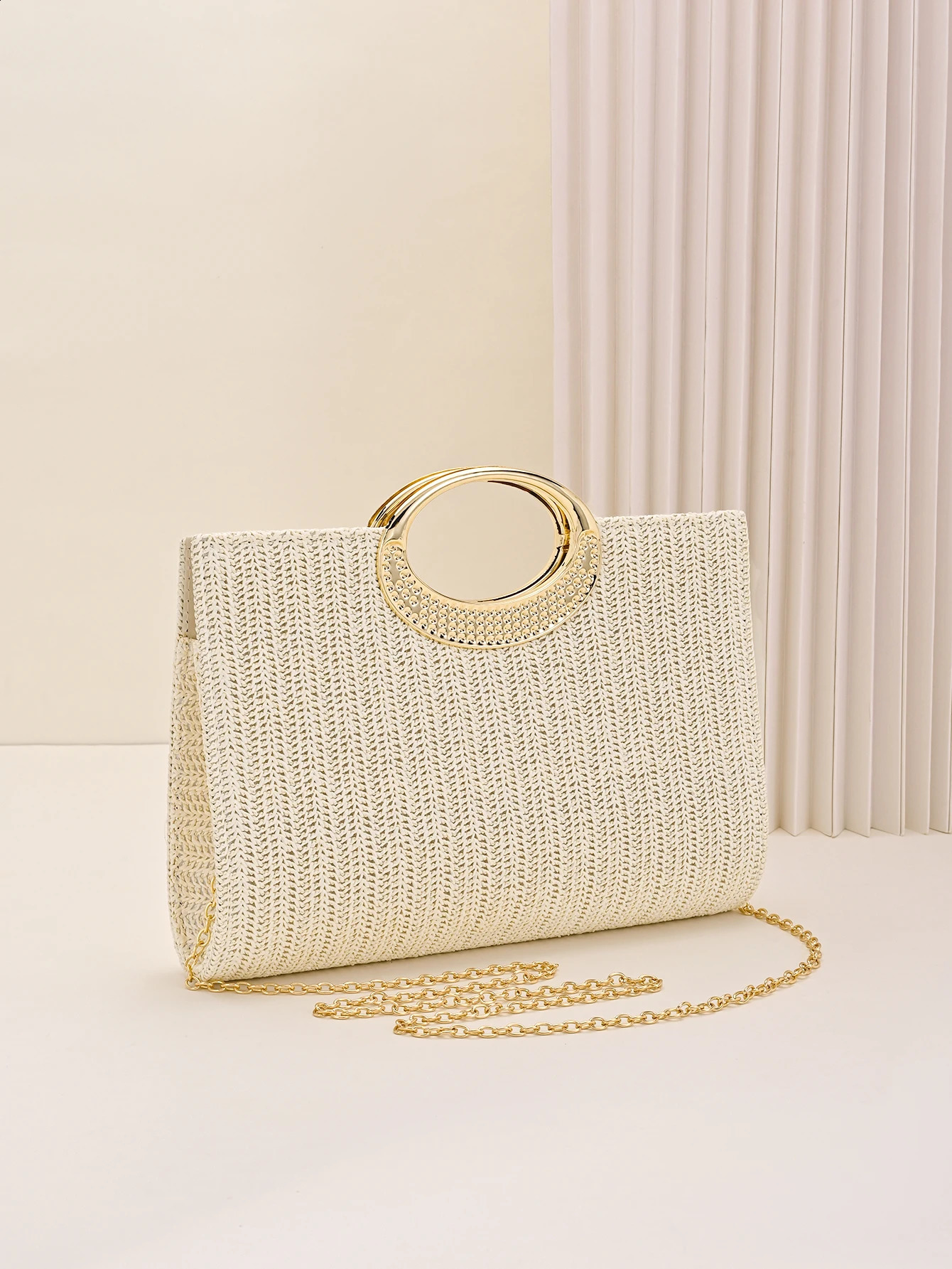 Womens Evening Bag Woven Handbag Fashionable Crossbody Large Capacity Suitable for Parties Weddings Graduations 260612 - view 7