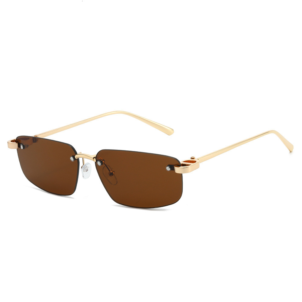 26 New Models Of Metal Frameless Square Millennium Hot Girls' Style Sunglasses, Stylish And Uv-Protective - view 4