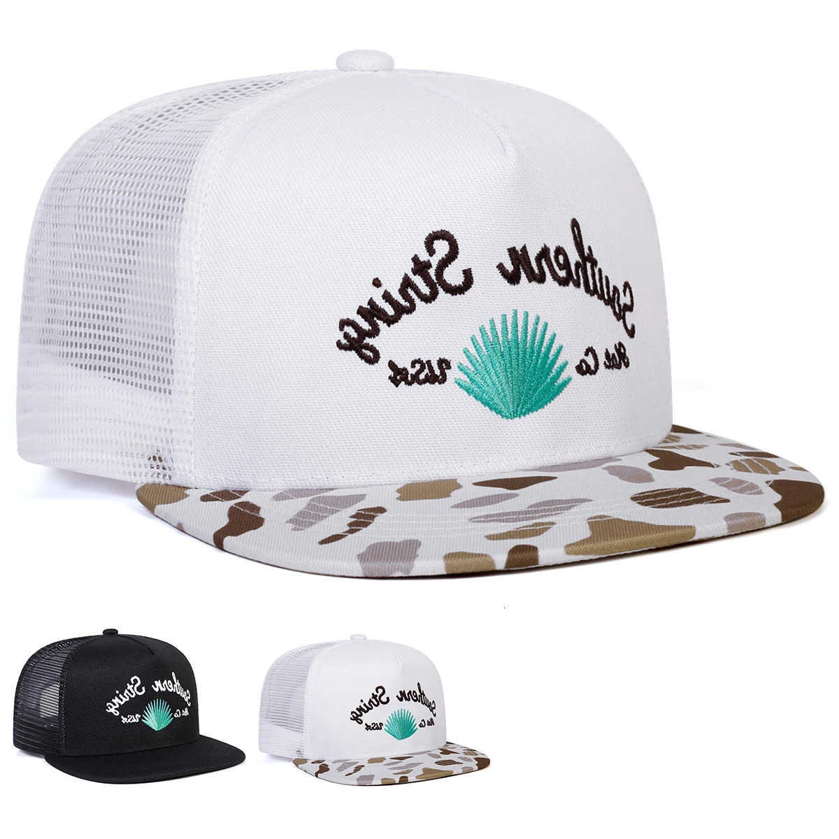 Embroidery STRING Unisex Hip-hop SOUTHERN Net Hats Spring Summer Outdoor Adjustable Casual Baseball Caps Sunscreen Hat M260626