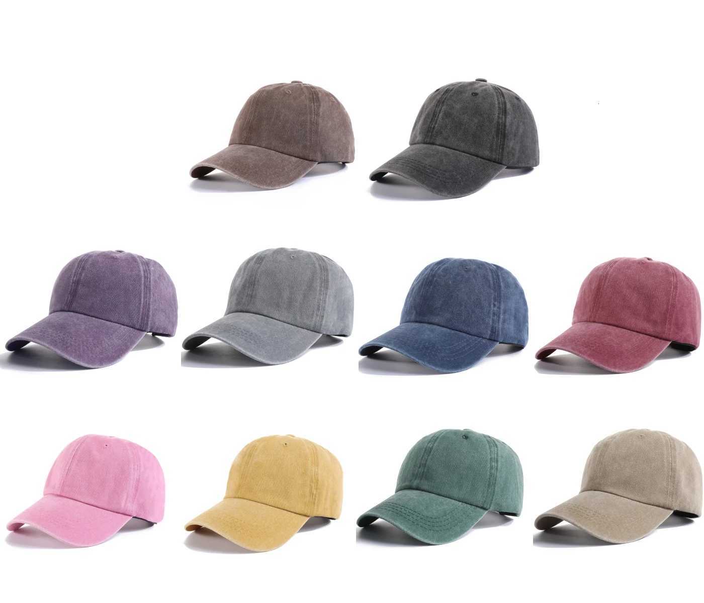 washed plain-colored soft-brimmed baseball Retro suitable for both men and women a street-style outdoor casual piece M260626 - view 3