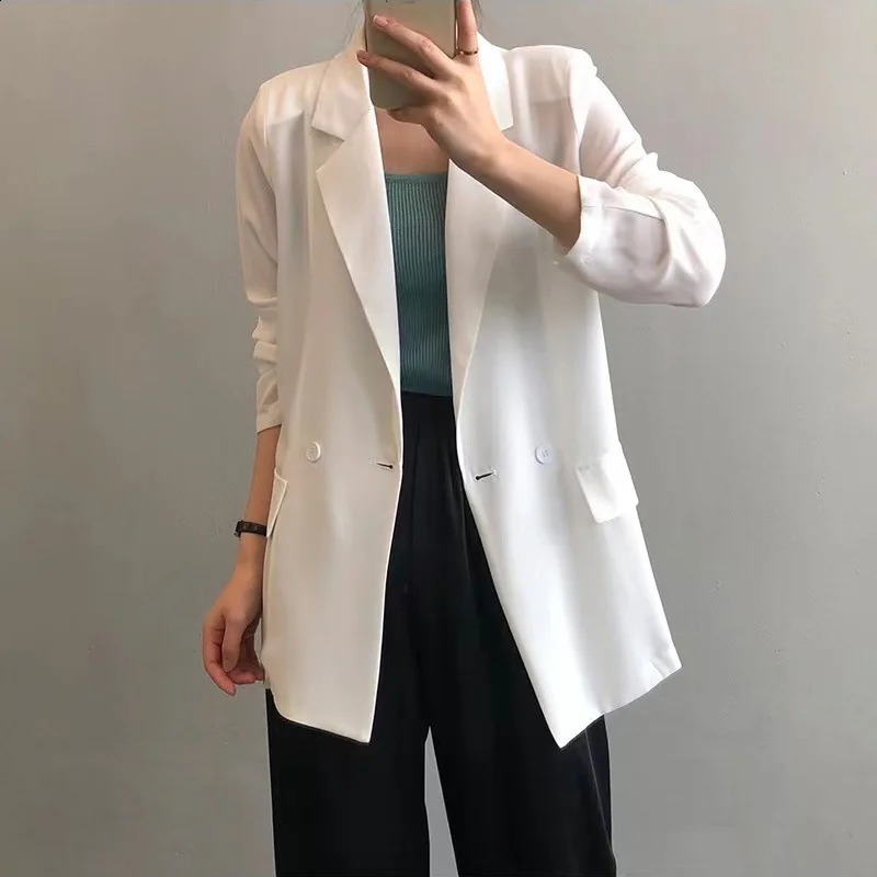 Arrived 2026 Blazer Women Solid Longsleeved Korean Style Loose Fashion Casual Suit Woman 260626 - view 4