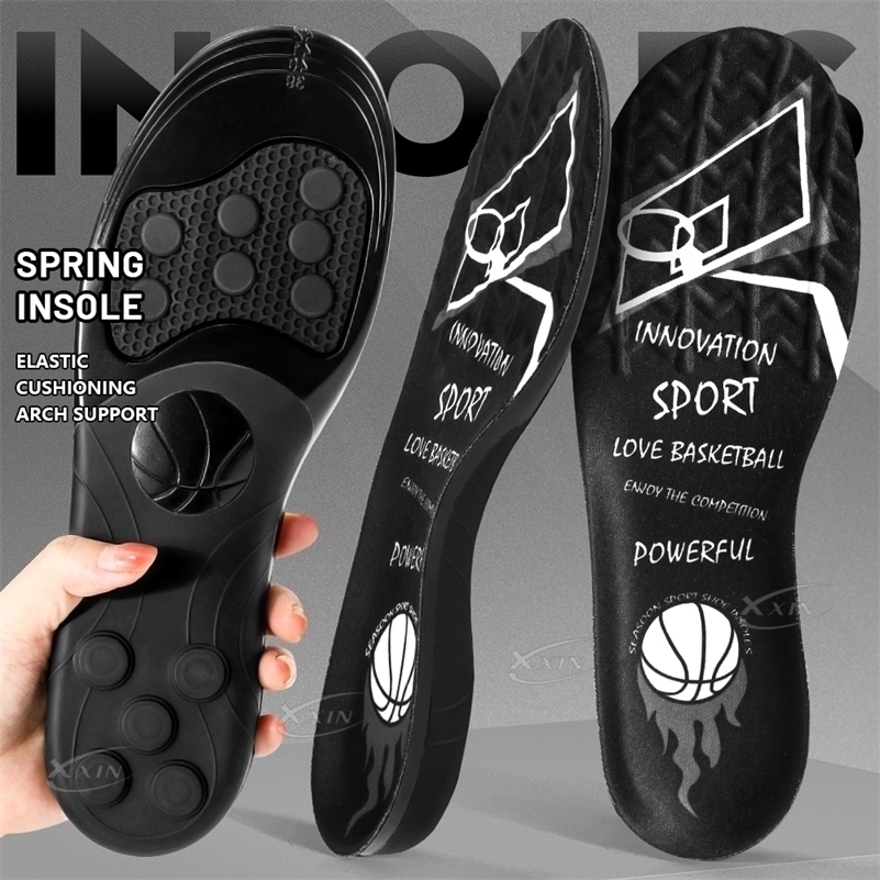 XxinSpring silicone Gel shoe Insole Pad Elastic sport shoes cushioning insoles for basketball size 35-46 260625