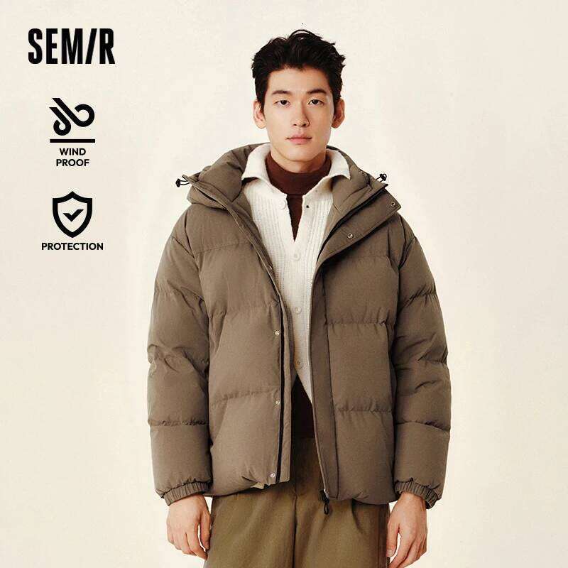 Semir Men Waterproof Windproof 2024 Winter New Shoulder-Fitting Outerwear Couple Down Jacket J260626