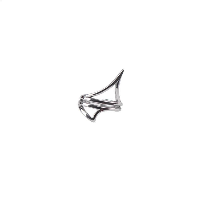 Europe Simple Square Skeleton Earrings For Women Silver Color Punk Style No Piercing Ear Cuff Party Jewelry Accessories Gifts 260623 - view 7