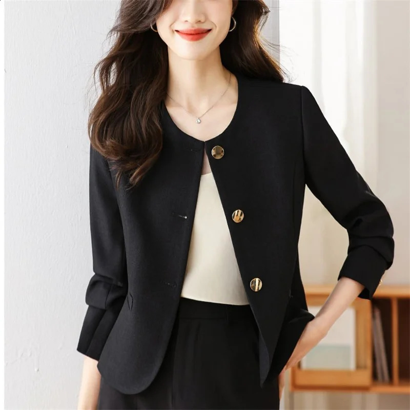 High end thin suit womens Blazer Small Fragrant Style Spring Autumn Winter Jacket Korean Versatile Short Coat Top 260625 - view 6