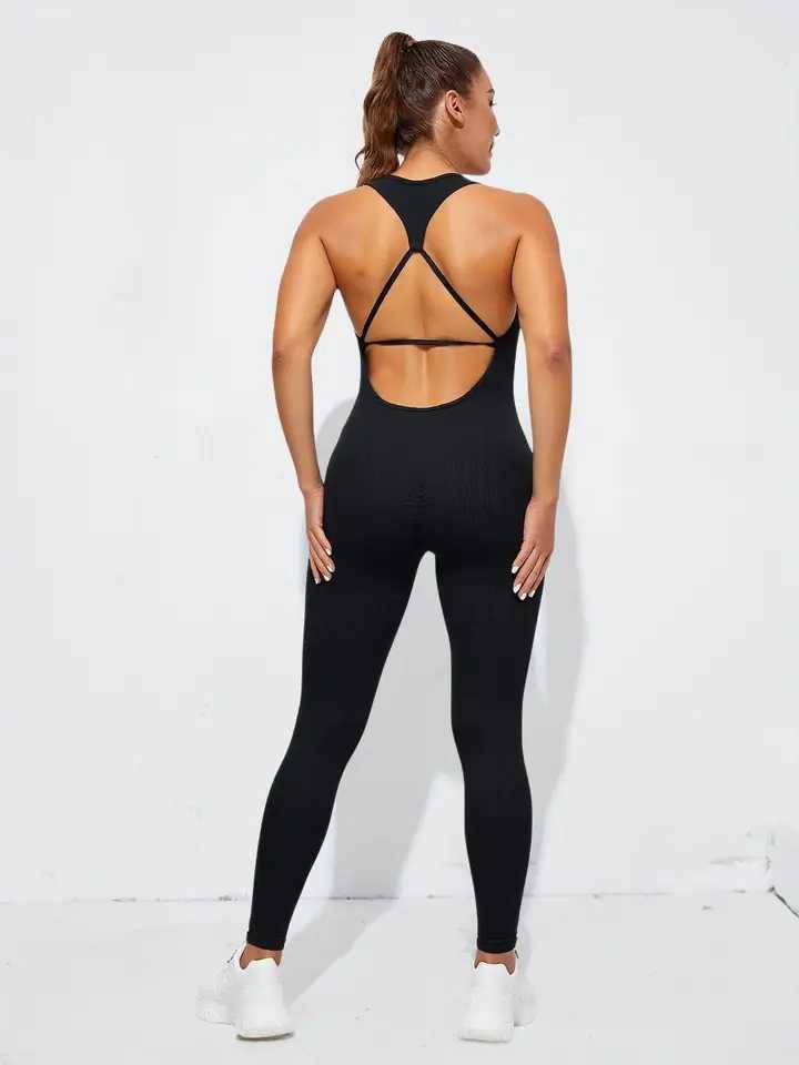 Sleeveless Sexy Summer Jumpsuits Women Rompers Bodysuit Backless Casual Bodycon Playsuits Sports Fashion Streetwear Ladies M260626 - view 6