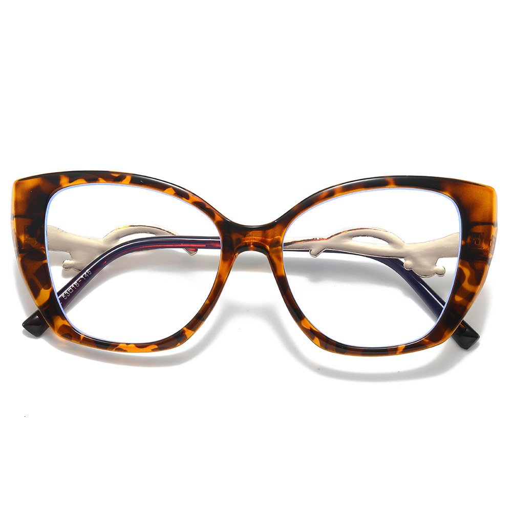 2026 New Personalized Cat-Eye Flat Glasses European And American Large Frame Fashion Internet Celebrity Street Style Unisex Eyeglass Frames - view 5