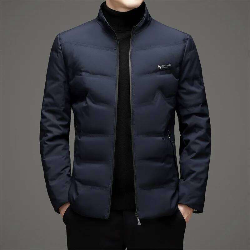 Lightweight 80% White Duck Coat for Stand Collar Winter Down Men Korea Slim Fit Puffer Jacket outerwear JK-011 J260626 - view 5