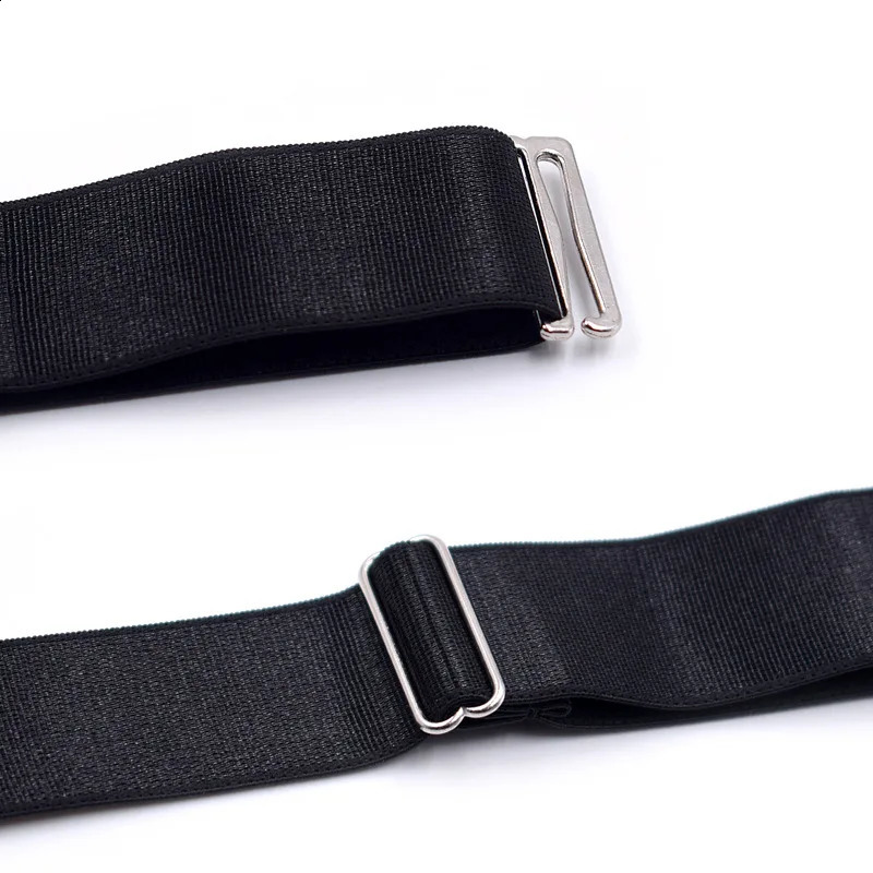 Mens Shirt Stays Adjustable Elastic Shirt Tuckers Garters Shirt Holders with Non-Slip Locking Clamps for Police Military-Black 260626 - view 5