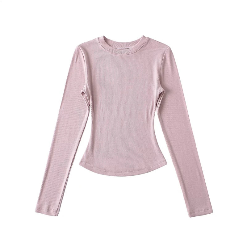 LUNDUNSHIJIA Autumn Winter Sexy Women Basic O-neck Long Sleeve T-shirts Ladies Slim Elasticity Cotton Tee Tops 16 Colors 260626 - view 4