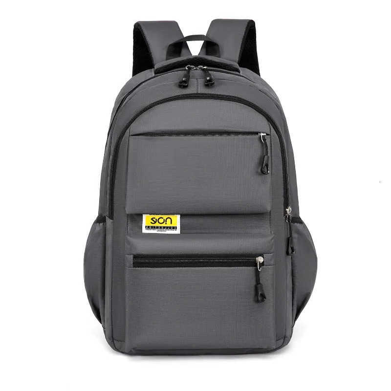 student casual backpack high school school bag fashionable minimalist laptop bag for men large-capacity outdoor travel bag M260626 - view 1