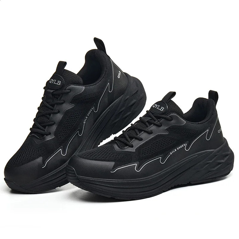 Protective work sneakers with plastic toe lightweight shoes for men industry anti puncture Work Boots nonslip safety 260624 - view 3