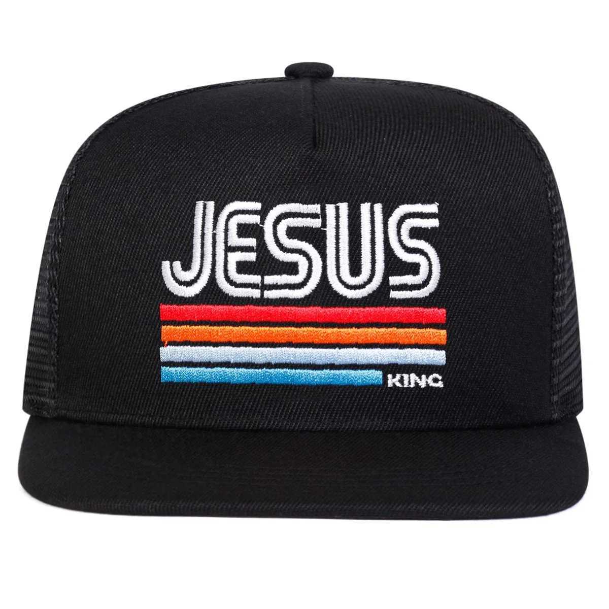 JESUS Letter Embroidery Hip-hop Unisex Net Hats Spring Summer Outdoor Adjustable Casual Baseball Caps Sunscreen Hat Sports M260626 - view 6