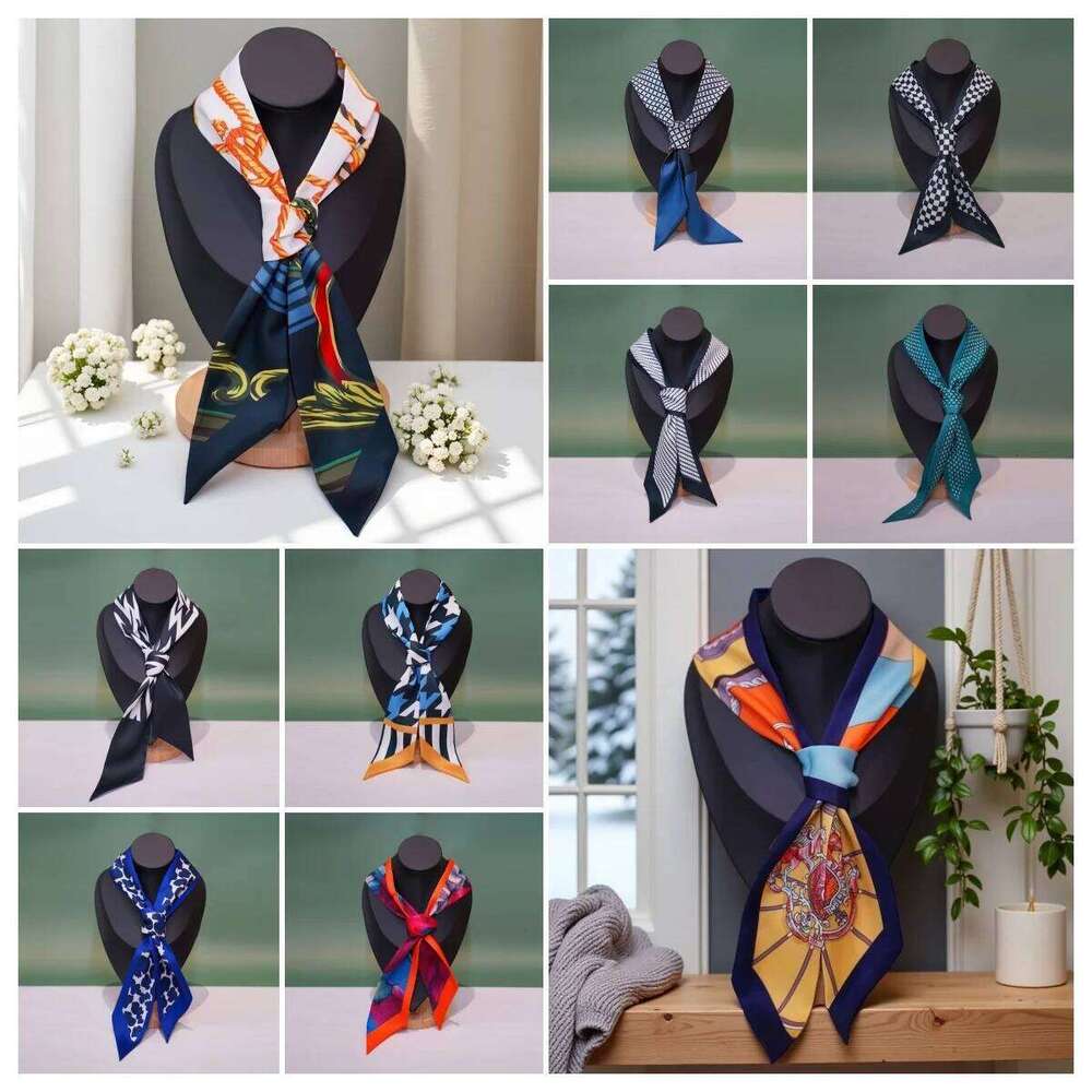 Fashion Silk Ribbon for Women Bag Handle Wrap Hair Tie Long Neck Scarf Multiuse Headband Elegant Daily Accessories 26Y06226 - view 3