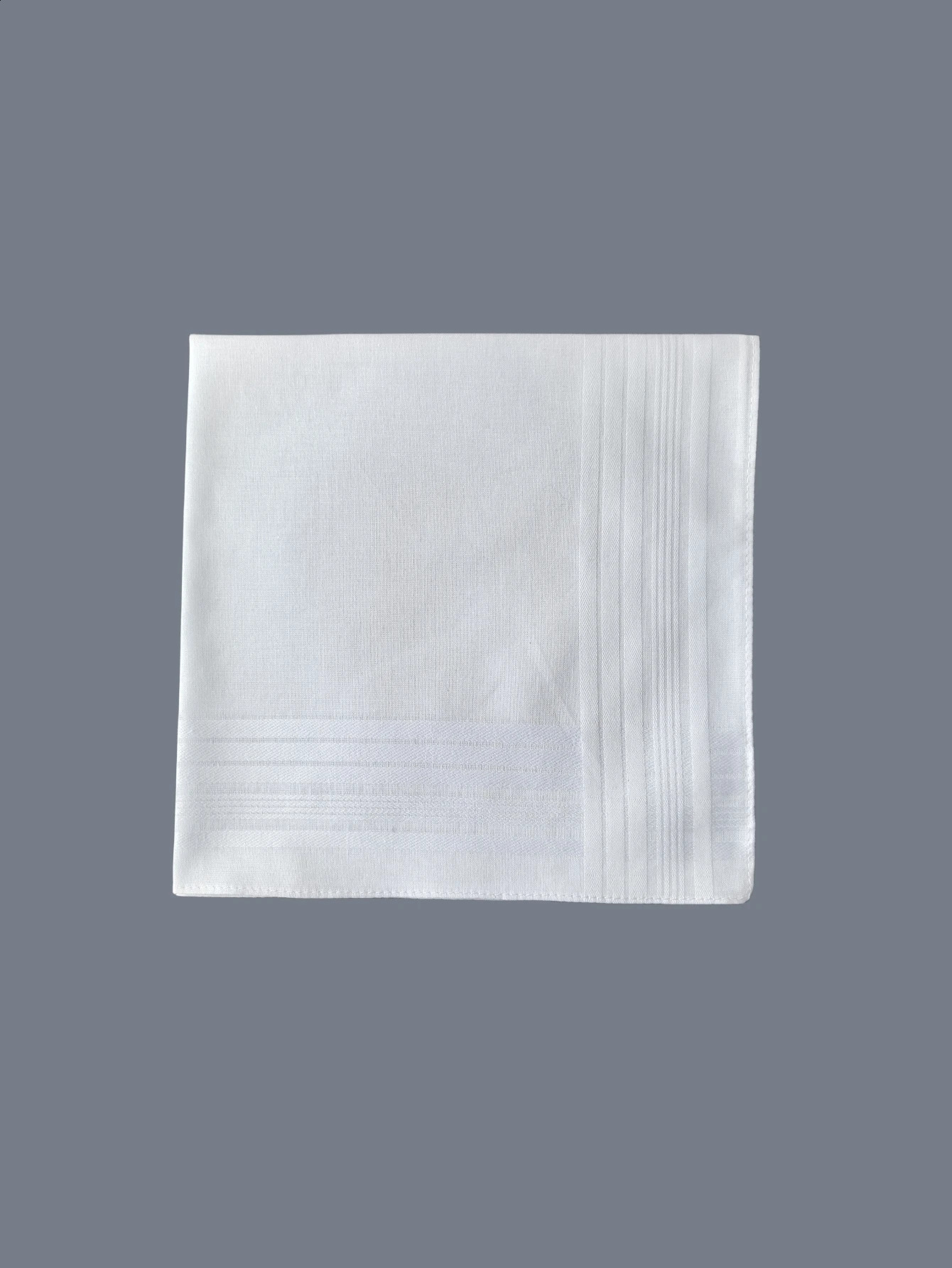 Thin feel 6PCS pure cotton white handkerchief satin gentleman handkerchief suit school DIY doodle supplies solid color 260626 - view 5