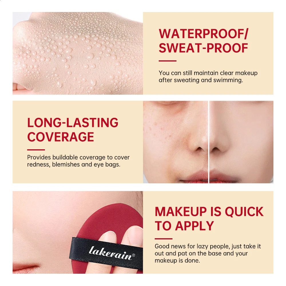 Sunscreen Cushion Foundation Fit Cushion Foundation Full Coverage Waterproof Long-lasting Concealer Long-lasting Makeup 260625 - view 5