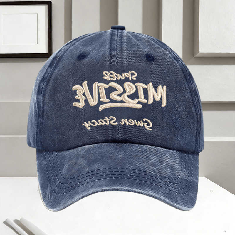 Gwen Stacy Embroidery Men Vintage Washed Baseball Unisex Adjustable Casual Dad Hat Sun Hat M260626