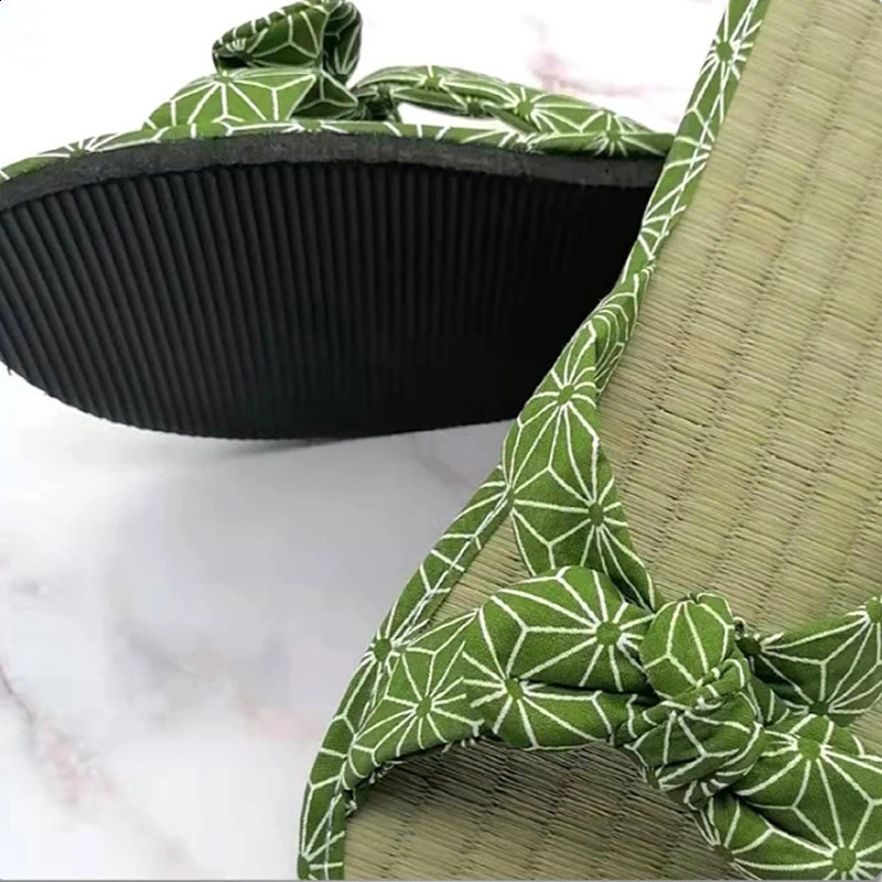 Fashion Women Shoes Sandals Female Straw Mat Slippers Casual Bow Rattan Beach Slippers Home Ladies Flat Flip-flop Slides 260624 - view 6