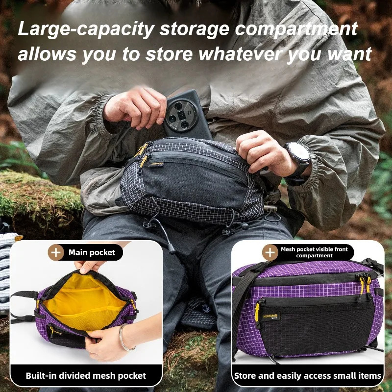 UHMWPE Chest Bag Ultralight Waterproof Cycling Pack Tactical Molle Mountain Biking Hiking Unisex Outdoor Sports Accessories 260625 - view 3