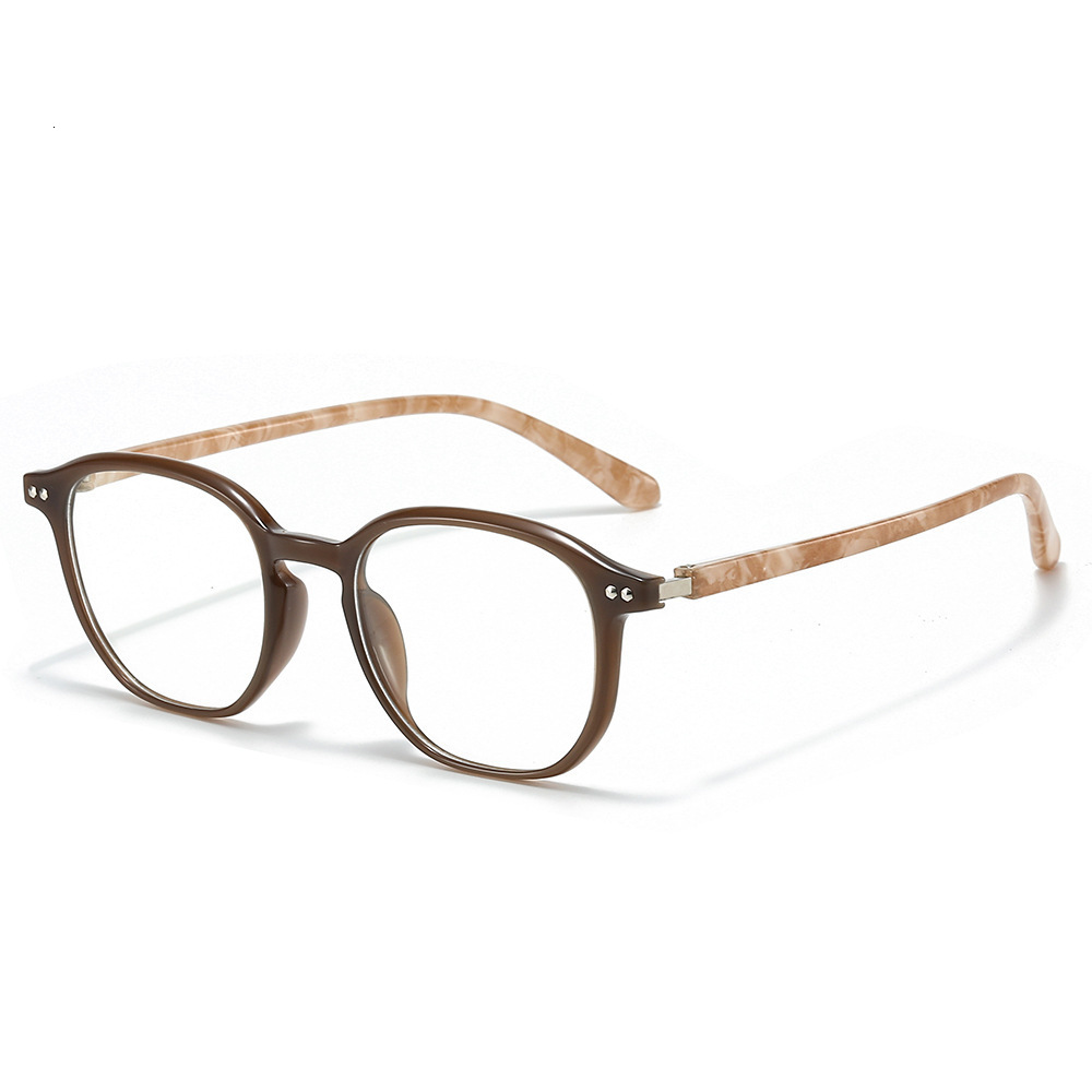 New Korean-Style Ultra-Light Tr90 Square Frame Glasses Men And Women, Suitable For Wearing Without Makeup, Can Be Fitted With Prescription Or Blue Lig - view 5